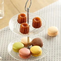 Serviteur 2 niveaux verre