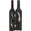 Set accessoires vin en forme de bouteille