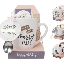 Set Cadeau tasse à thé et/ou chocolat avec sa cuillère 4 modèles