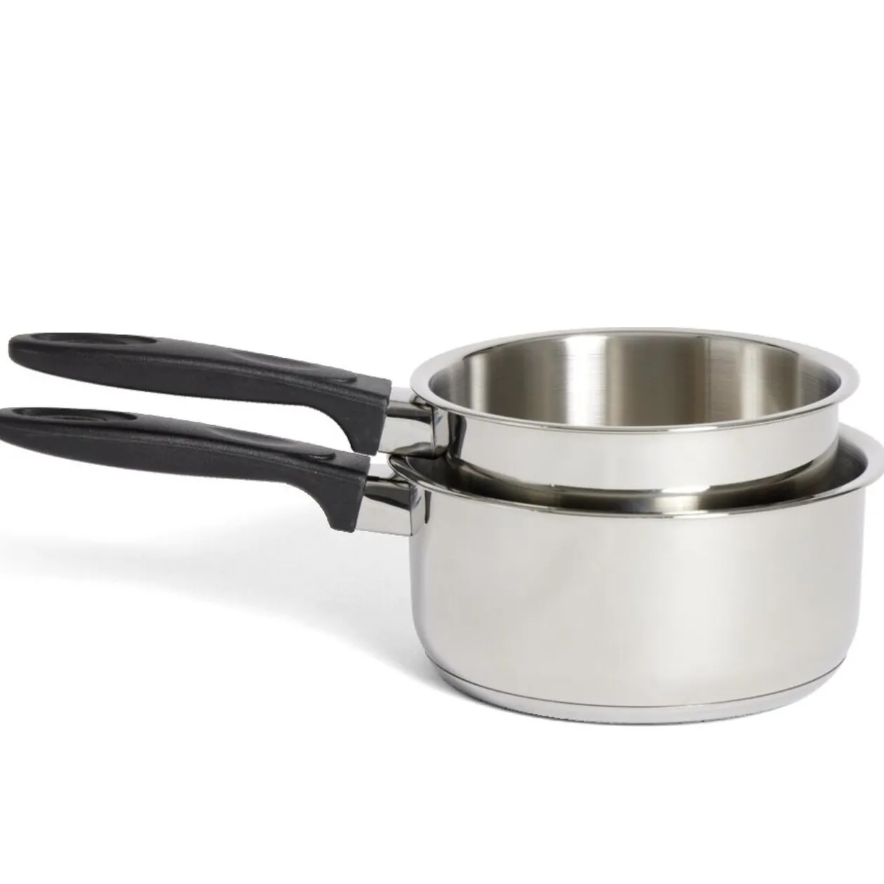 Set casserole inox x2 - Ø16cm et Ø18cm