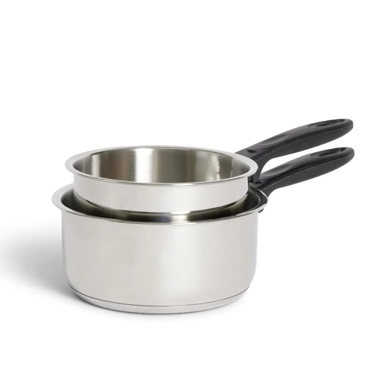 Set casserole inox x2 - Ø16cm et Ø18cm