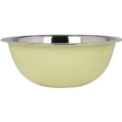 Set passoire, saladier, porte-ustensiles vert design feuille