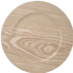 Sous assiette décoration effet nature bois clair