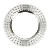 Sous assiette plastique argent effet diamant