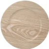 Sous assiette style bois forme ronde
