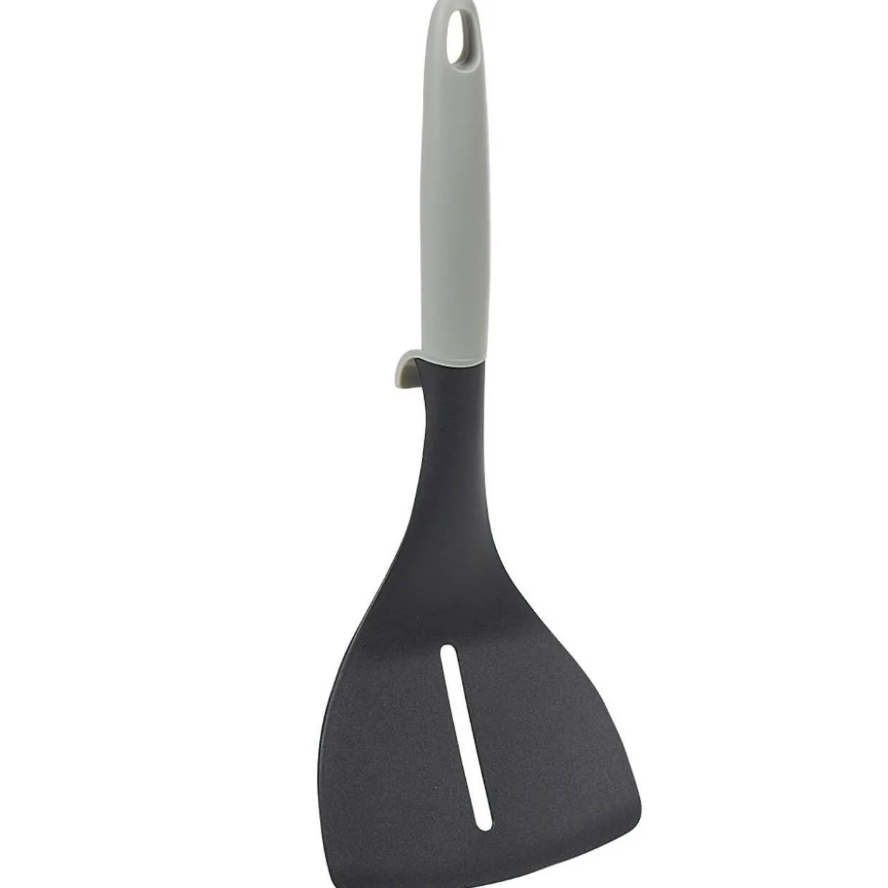 Spatule à trou polyamide manche en polypropylène gris noir
