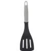 Spatule ajourée polyamide manche en polypropylène gris noir