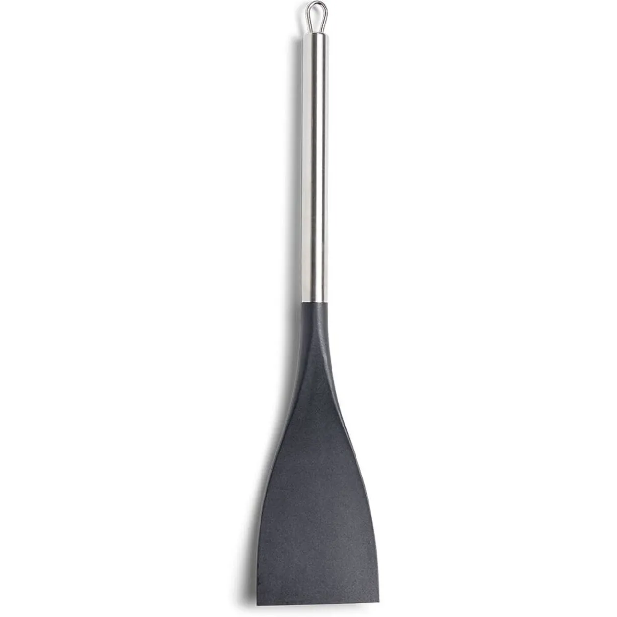 Spatule de cuisine en plastique avec manche en inox L.37,2cm