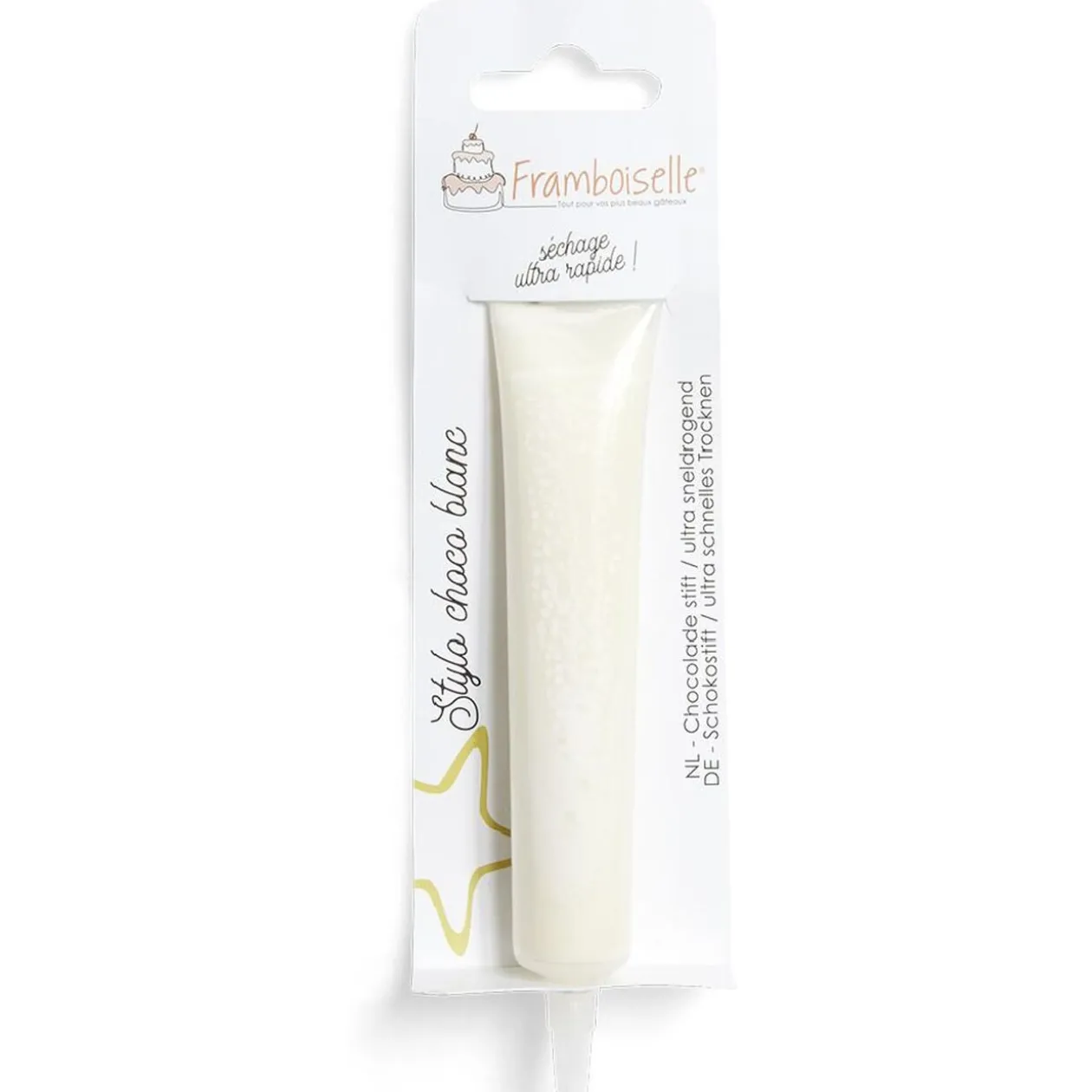 Stylo à pâtisserie choco blanc Framboiselle 25g