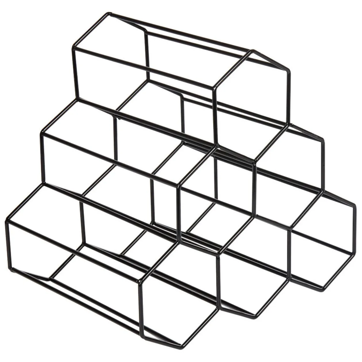 Support déco range bouteilles x6