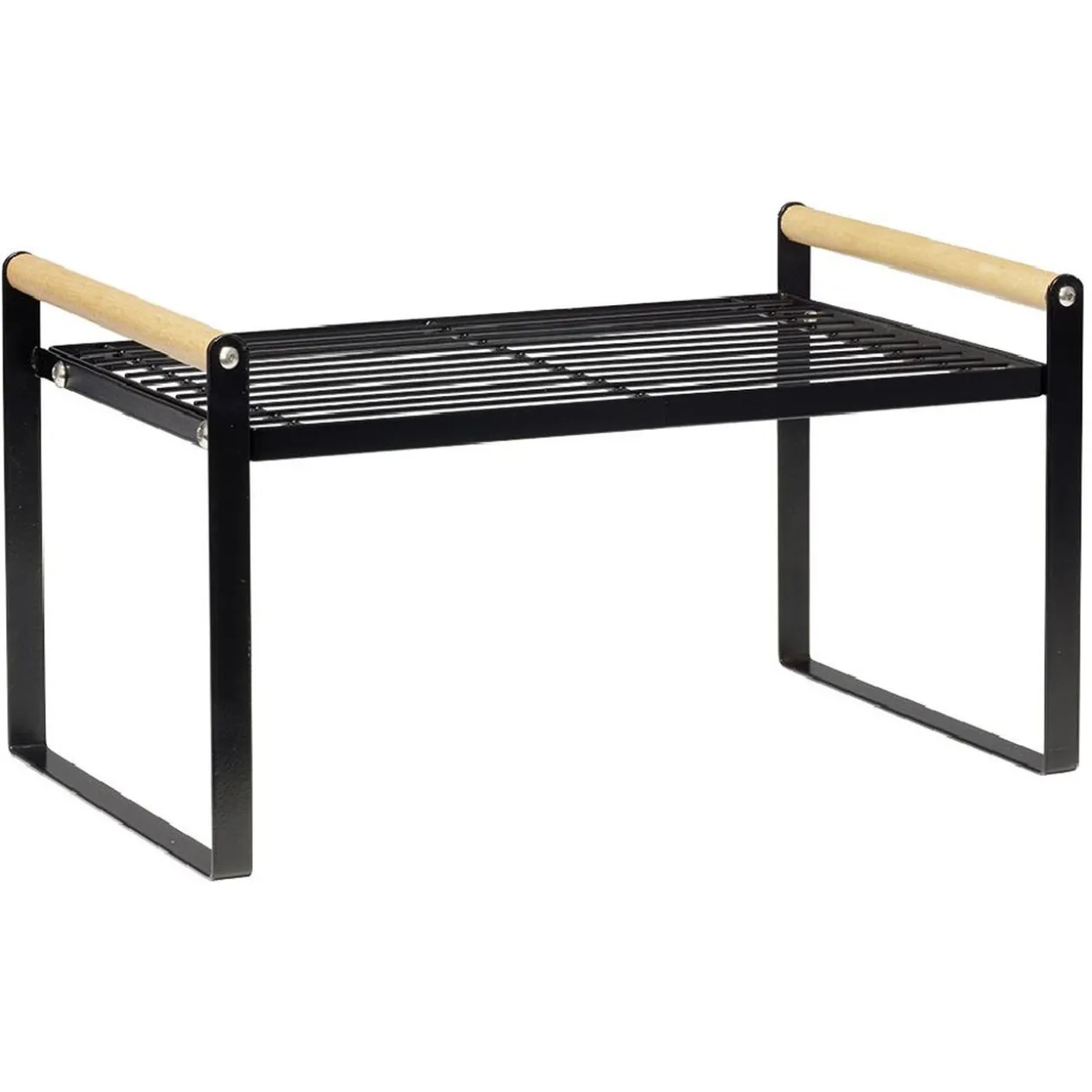 Étagère à poser métal et bois 35,5x19,5xH19,5cm