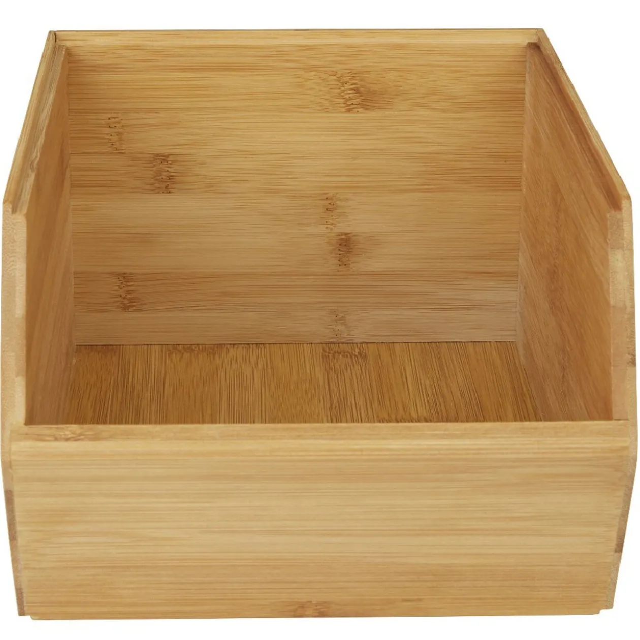 Étagère superposable en bambou marron