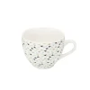 Tasse à café en porcelaine motif triangle multicolore 22 cl