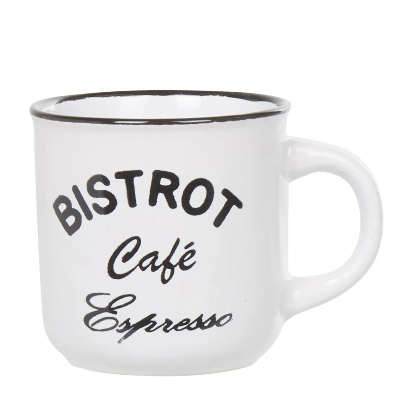 Tasse à café expresso multicolore Bistrot x6