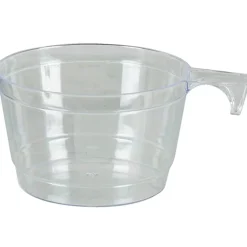 Tasse à café plastique transparent x12