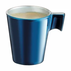 Tasse à expresso en verre trempé Luminarc flashy bleu pétrôle 8 cl