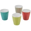 Tasse à expresso multicolore x4