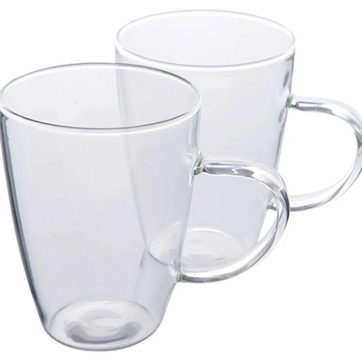 Tasse à thé transparente x2