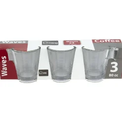 Tasse expresso verre transparent x3
