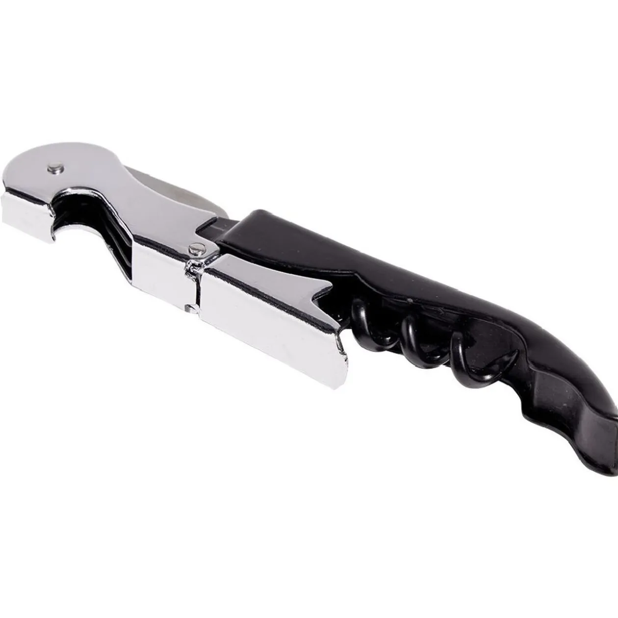 Tire bouchon limonadier métal noir argenté