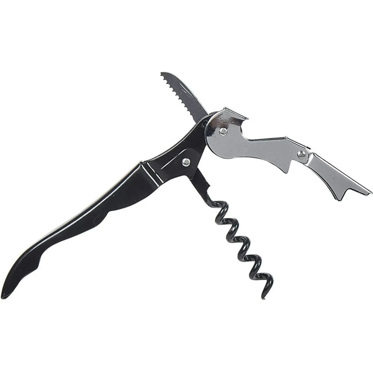 Tire bouchon limonadier noir argenté