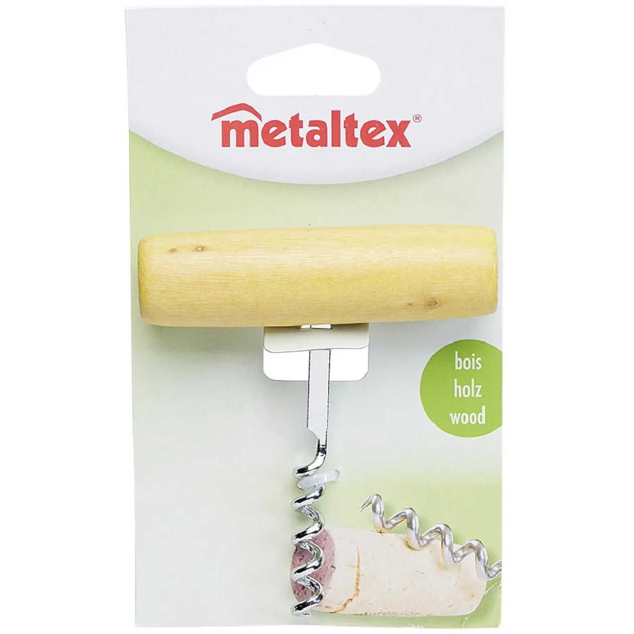 Tire bouchon Tonnelet manche en bois