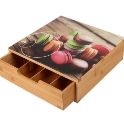 Tiroir à dosettes motifs macarons