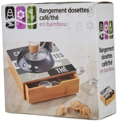 Tiroir toutes dosettes gris blanc et naturel