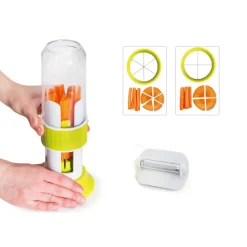 Tranche légume vertical Alcise vert et blanc