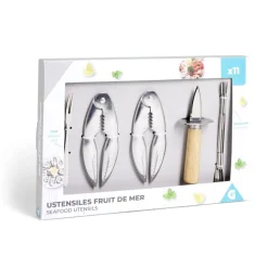 Ustensile pour fruit de mer 11 pièces
