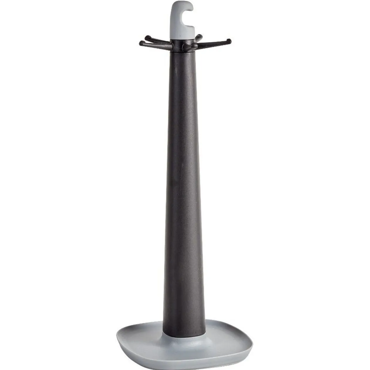 Ustensiles de cuisine x5 avec support noi et gris