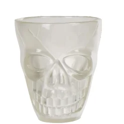 Verre à shooter tête de mort phosphorescent x4