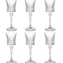 Verre à vin Lady Diamond transparent 19 cl x6