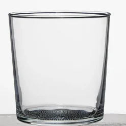 Verre bas transparent fond imprimé 34,5 cl