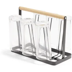 Verre 22cl transparent x6 avec support