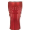 Verre Coca-Cola rouge métallisé