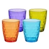 Verre gobelet coloré uni x 4