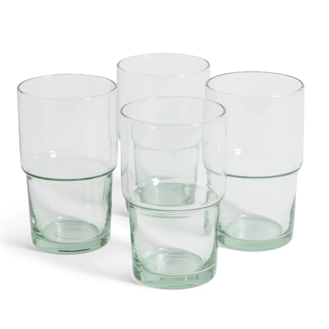 Verre haut 44cl en verre recyclé transparent Ø7,7xH13cm