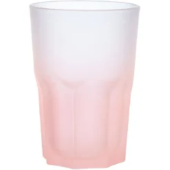 Verre haut effet givré rose fluo 40 cl - Frozen