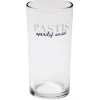Verre tubo avec inscription Pastis apéritif anisé 25cl