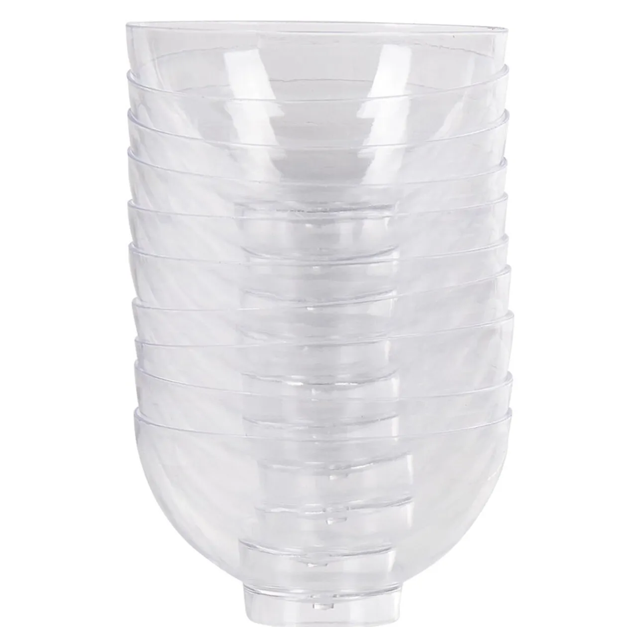 Verrine ronde en plastique réutilisable x10