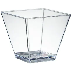 Verrine x50 + mini-cuillère x50 réutilisable transparent