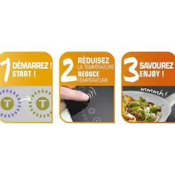 Wok tefal céramique avec indicateur thermo-spot ø 28 cm