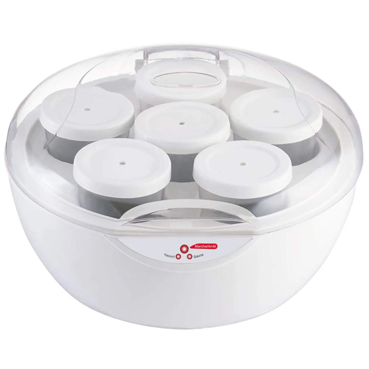 Yaourtière Homday blanche 6 pièces